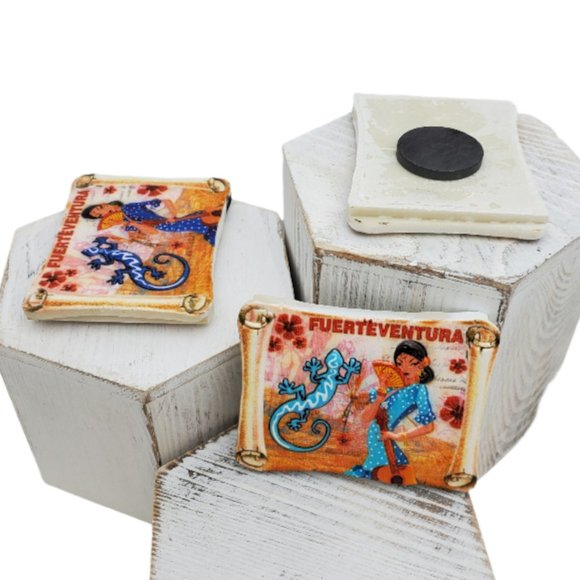 Souvenir Fridge Magnet Fuerteventura Spain Travel Magnetic Refrigerator Decor 3D - Picture 2 of 3